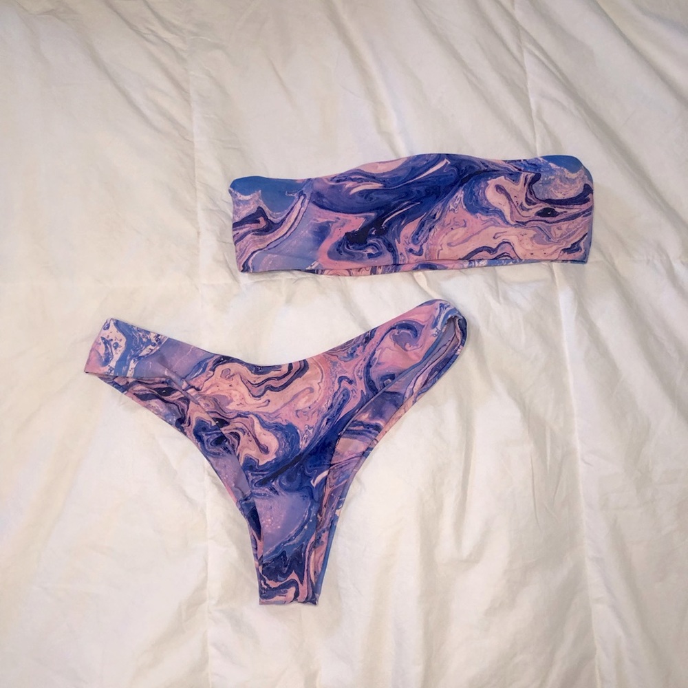 Marble bikini set SHEIN